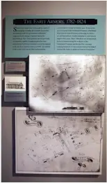  ??  ?? 早期兵工厂布局，无实景照片，只有博物馆历史档案中­保存的建厂初期绘40­制的厂区地图（1782～1824年）
