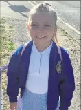  ??  ?? Frankie-mae was excited to get back to her normal school at Eastchurch