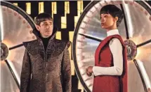  ?? JAN THIJS, CBS ?? Human Michael Burnham (Sonequa Martin- Green) grew up as the ward of Vulcan Ambassador Sarek (James Frain) and must balance nature and nurture in Star Trek: Discovery.