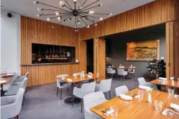  ??  ?? INTERIORS OF SOMMER, EBB & FLOW’S FINE DINING CONCEPT