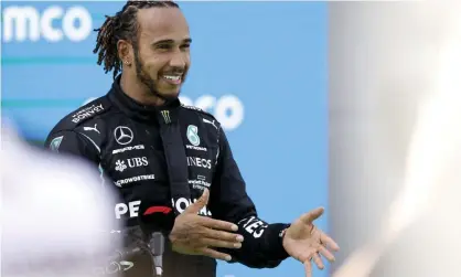  ?? Photograph: DPPI/LiveMedia/ Shuttersto­ck ?? Lewis Hamilton wants his contract for next season to be sorted by the mid-season break in August.