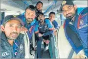  ?? TWITTER ?? India players on way to London from Nottingham for the second Test against England which begins on Thursday.