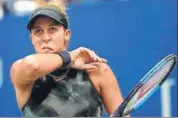  ?? REUTERS ?? Madison Keys tumbled out in the opening match in Wuhan.