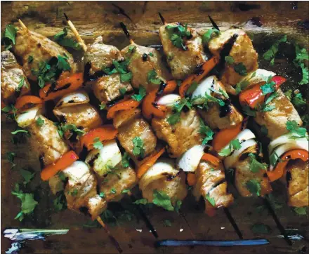  ?? COURTESY OF LYNDA BALSLEV ?? This go-to recipe for grilled ahi skewers showcases tuna with ease.