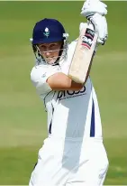  ??  ?? Stylish: Joe Root hits out