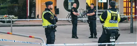  ?? FOTO: JOHAN NILSSON/TT/ARKIV ?? Polisen i Malmö hoppas att med hjälp av modellen få ned brottsligh­eten i staden.