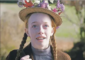  ?? SUBMITTED PHOTO ?? A lot of legendary actresses have played Anne Shirley on the screen and on the stage over the years. But come Sunday, she will be played by 14-year-old actress Amybeth McNulty who beat out 1,800 girls from Canada for the role.