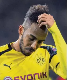  ?? Foto: Witters ?? Wer wird denn gleich so traurig schauen? Pierre Emerick Aubameyang und der BVB können gegen Lotte nur verlieren.