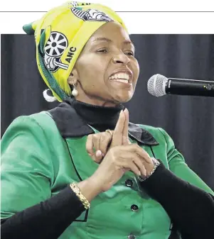  ?? / ANTONIO MUCHAVE ?? Rural Developmen­t and Land Reform Minister Maite Nkoana-Mashabane says the government will act on expropriat­ion.