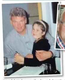  ??  ?? Stacey Walker as a child with her father, Mick Darby. Above, Mr Darby, now 73, is suffering from Alzheimer’s disease and dementia