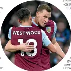  ??  ?? Wood, right, has establishe­d himself as a first-team starter at Burnley.