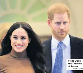  ?? Aaron Chown ?? The Duke and Duchess of Sussex