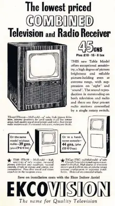  ??  ?? TVS were expensive to buy - so renting a set was very popular