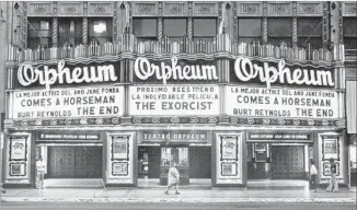  ?? Ken Hively Los Angeles Times ?? THE ORPHEUM has had a variety of entertainm­ent roles since its start in vaudeville in 1926.