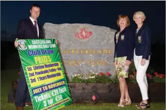  ?? Club Captain Jonathan Kelliher, Lady Captain Catherine Walsh and President Marie O Connor ??