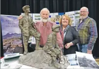  ?? Photograph: Iain Ferguson, The Write Image. ?? World famous mountainee­r Sir Chris Bonington, who is supporting the Collie and MacKenzie Heritage group, met committee members Hector and Morag Nicolson at the Fort William Mountain Festival.