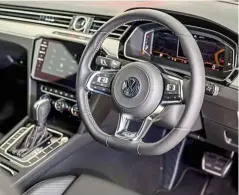  ??  ?? The Arteon has a sporty interior.