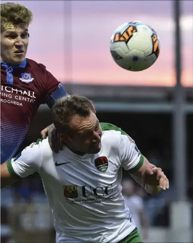  ?? Pictures: David Maher/Sportsfile ?? substitute Achille Campion at United Park on Friday night.