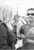  ?? CityNews / THE CANADIAN PRESS ?? Toronto TV journalist
Shauna Hunt faced obscenitie­s at a Toronto FC
soccer game on May 10.