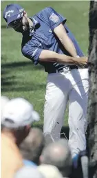  ?? MATT SLOCUM/THE ASSOCIATED PRESS ?? Adam Hadwin of Abbotsford, B.C. shot a 74 Friday to sit at 5-over and in a tie for 35th at the Masters.