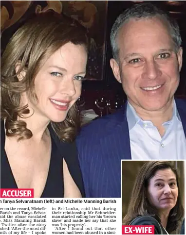  ??  ?? Backing: Jennifer Cunningham ACCUSER EX-WIFE