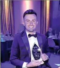  ?? ?? Mannok’s Operationa­l Excellence Manager, Conor Baxter who was crowned Lean Champion at the annual Lean Business Ireland Awards 2022.