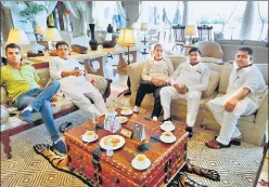  ?? HIMANSHU VYAS/HT & PTI & ANI ?? A Congress MLA arrives at a meeting called by CM Ashok Gehlot at the CM residence in Jaipur; I-T department raids the office and jewellery showroom of a Congress leader in Jaipur; and Congress MLAs at Hotel Fairmont in Jaipur on Monday.