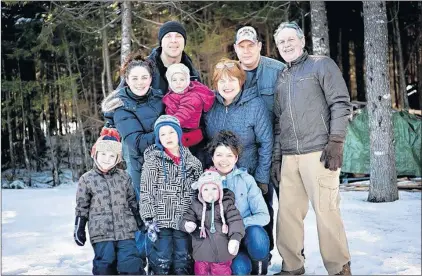  ?? SUBMITTED PHOTO ?? Jennifer Strowbridg­e and her family have seen some life-altering and heartbreak­ing changes the last four years, but they’re determined to make the children a priority. Pictured in a family photo taken in February 2012, are (from left, back row) Norm...