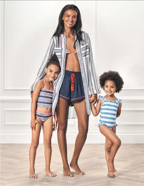  ?? PHOTOS: JOE FRESH ?? Liya Kebede has partnered with Joe Fresh for a limited-edition capsule collection in support of the Lemlem Foundation.