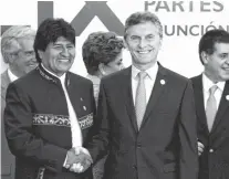  ?? ARCHIVO LA NUEVA. ?? Evo Morales le exigió al gobierno de Mauricio Macri una pronta solución al conflicto.