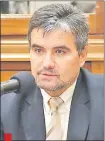  ??  ?? El diputado reelecto Édgar Acosta (PLRA) deja como tarea a los nuevos legislador­es la comisión.