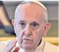  ??  ?? Pope Francis spoke out during his Assumption Day message