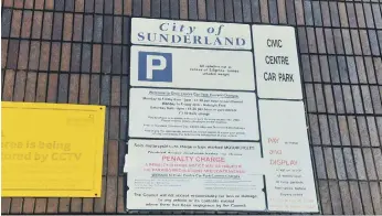  ??  ?? Sunderland Civic Centre car park.