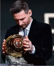  ?? (Photo maxppp) ?? Messi vainqueur du Ballon d’or  n’aura pas de successeur en .