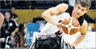  ?? PHOTO COURTESY OF CANADIAN WHEELCHAIR BASKETBALL ASSOCIATIO­N ?? Liam Hickey, a wheelchair basketball athlete from St. John’s, has helped create interest in the sport. It is hoped his reputation will help fill slots in the clinic slated for Easter Seals House in St. John’s on Friday.