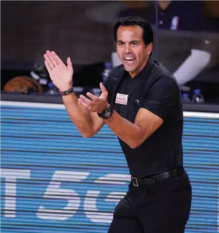  ?? MARK J. TERRILL AP ?? Erik Spoelstra has become the winningest coach in franchise history while leading the Heat to the playoffs in nine of his 12 seasons as head coach.