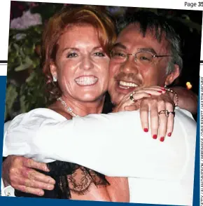  ??  ?? Beloved: The Duchess of York cuddles up to her ‘Tangito’, with whom she shared a close friendship for 30 years