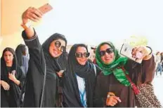  ?? Courtesy: Okaz ?? Women spectators at King Abdullah Sports City in Al Jawhara.