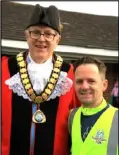  ?? ?? Mayor Mark Lillycrop with organiser Ben Schiffer-Harte
Picture: Chris Culley