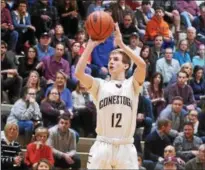  ?? PETE BANNAN — DIGITAL FIRST MEDIA FILE ?? Zach Lezanic had 20 points Friday night in Conestoga’s win over Downingtow­n West.