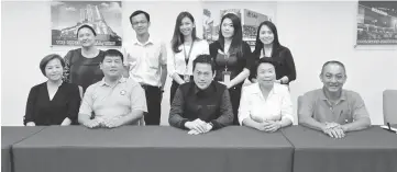  ??  ?? Organising committee at the press conference on the launch of Mitraf 12 with the management of Permaisuri Imperial City Mall and The Imperial Mall, led by Eric Jong (seated centre) from its function and marketing section.