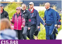  ??  ?? AIR SMILES Harry & Meghan in Cape Town last year £15,848
Cost of Prince Andrew’s travel to see The Open in Portrush