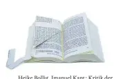  ??  ?? Heike Bollig, Imanuel Kant ; Kritik der Reinen Vernunft, trouvé à Munich, 2004.