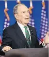  ?? SPENCER PLATT/GETTY ?? Mike Bloomberg will start running ads for Joe Biden.