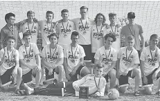  ?? [SUBMITTED] ?? The Wolfpack’s rep. boys’ U16 team won the Kingston Ambassador Cup for the U16 division last weekend in Kingston.