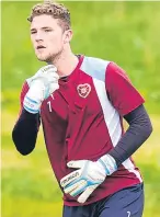  ??  ?? U21 keeper Jack Hamilton is with the senior squad in Malta this week.