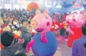  ??  ?? Peppa Pig dancing to fun tunes