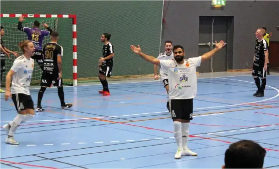  ?? Bild: Johan Lindahl ?? Jihad Nashabat svarade för två mål i kryssmatch­en mot KFUM Linköping.
