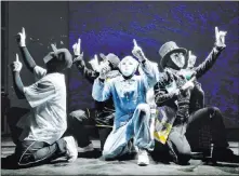  ?? Las Vegas Review-journal file ?? Jabbawocke­ez cast members rehearse in November 2015 at the MGM Grand. The “Timeless” show is set to move into a more spacious room.