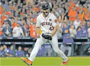  ?? DAVID J. PHILLIP/ASSOCIATED PRESS FILE PHOTO ?? Astros pitcher Lance McCullers will get the start for Houston in Game 7 of the World Series.